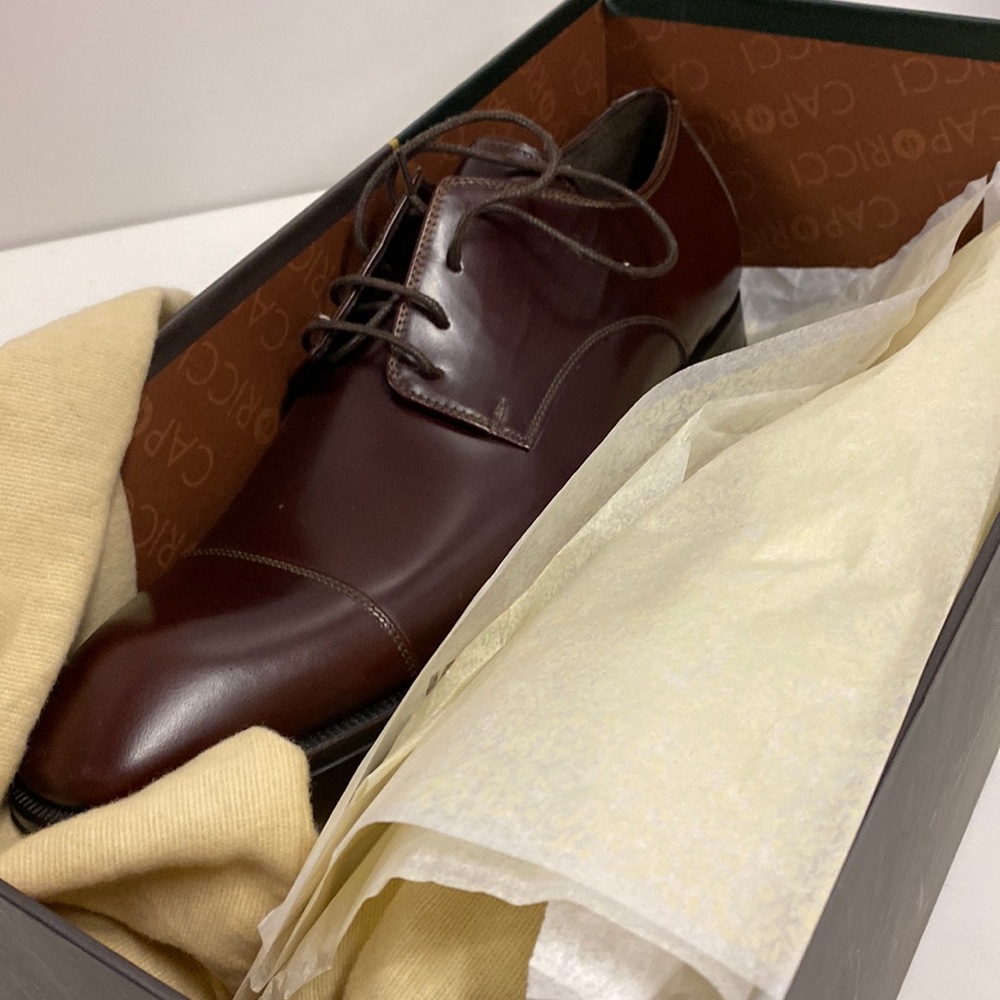 CAPORICCI 1115 calf leather size 8 espresso shoe - Picture 2 of 11